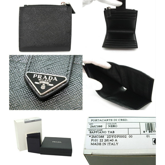 Prada Wallet Saffiano Black - Picture 1 of 2